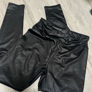 Leather leggings